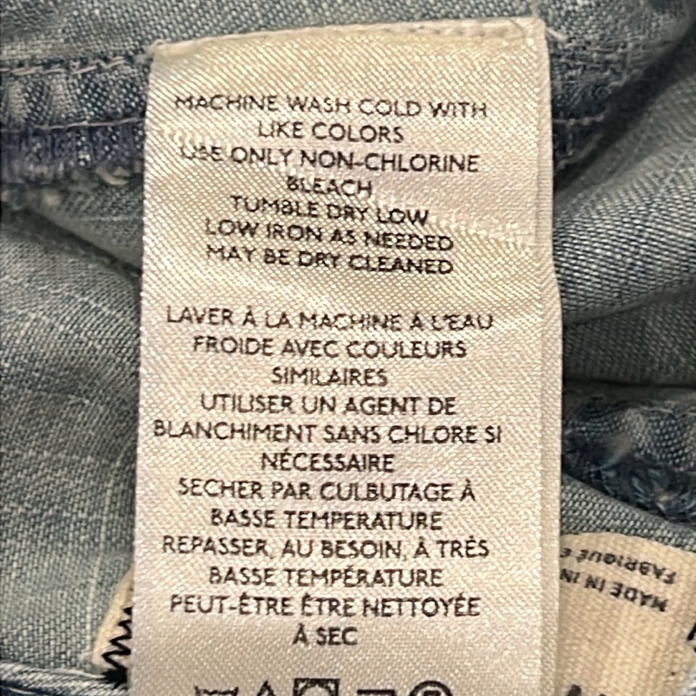 We The Free Light Blue Denim Romper Size M NWT - Picture 9 of 10